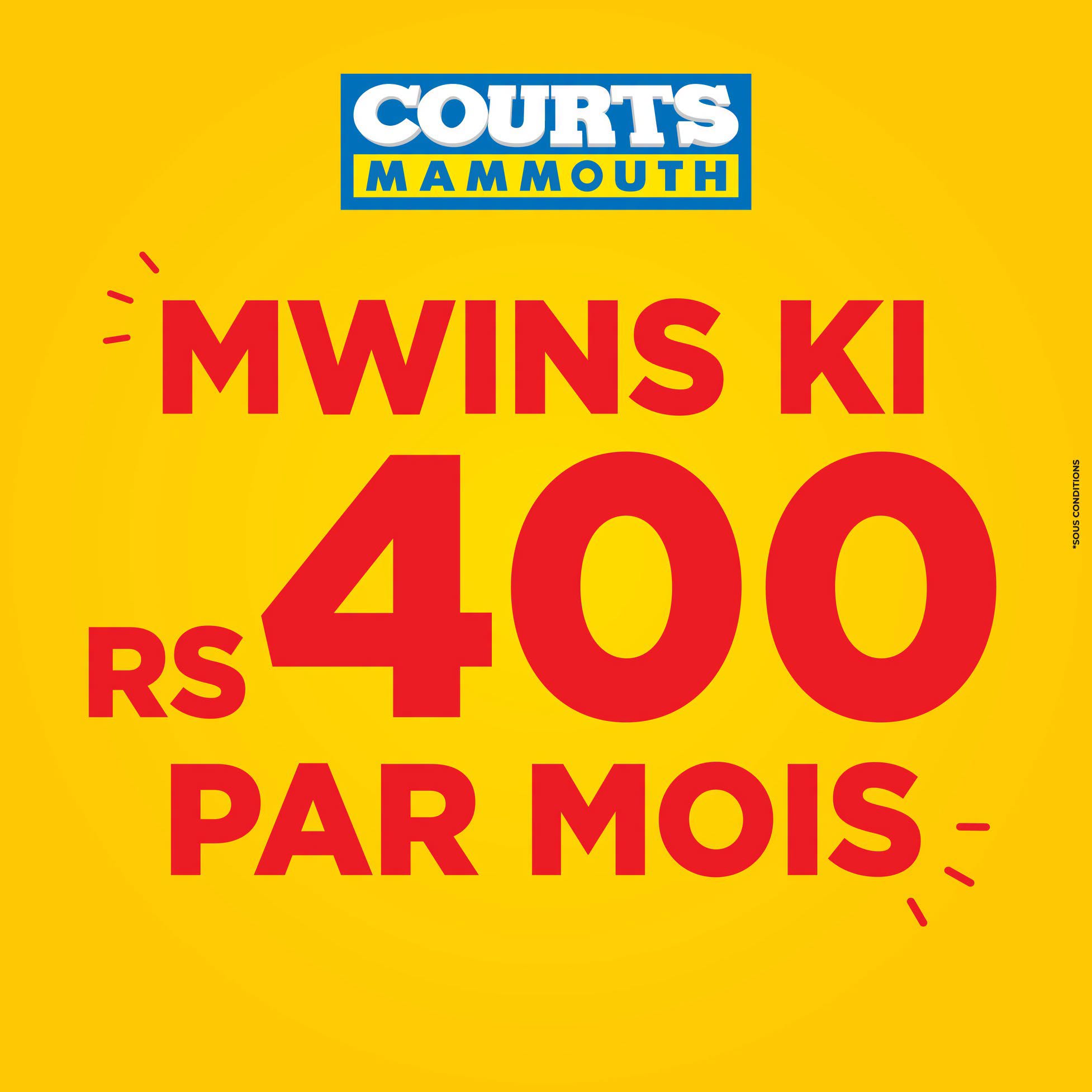 May be an image of tennis player and text that says "COURTS MAMMOUTH MWINS κι Mann RS s400 PAR MOIS- MOIS"