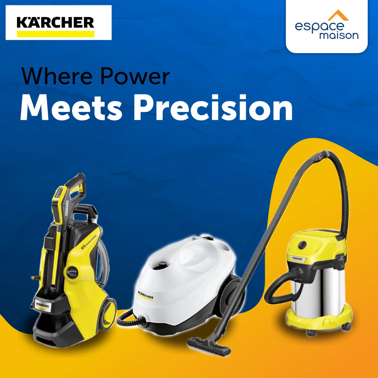 May be an image of grinder and text that says "KARCHER espace maison Where Power Meets Precision K5 3a CHDNSS ЖapcHKR"