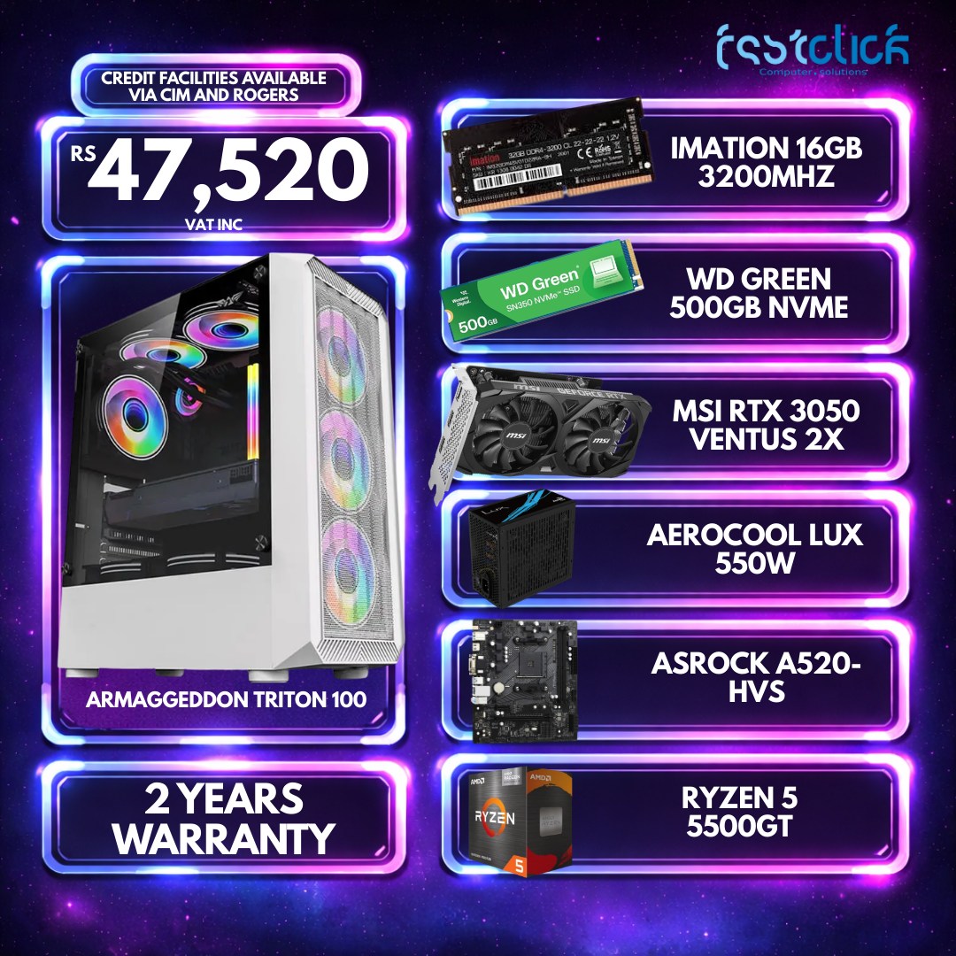 May be an image of ‎text that says "‎CREDIT FACILITIES AVAILABLE VIA CIM AND ROGERS RS 47,520 47 VATINC INC VAT ค 四身精微必商專温 m IMATION 16GB 3200MHZ WD Green GGD N50NA 500c WD GREEN 500GB NVME SRESE 900% nEr יתדו MSI RTX 3050 VEN...