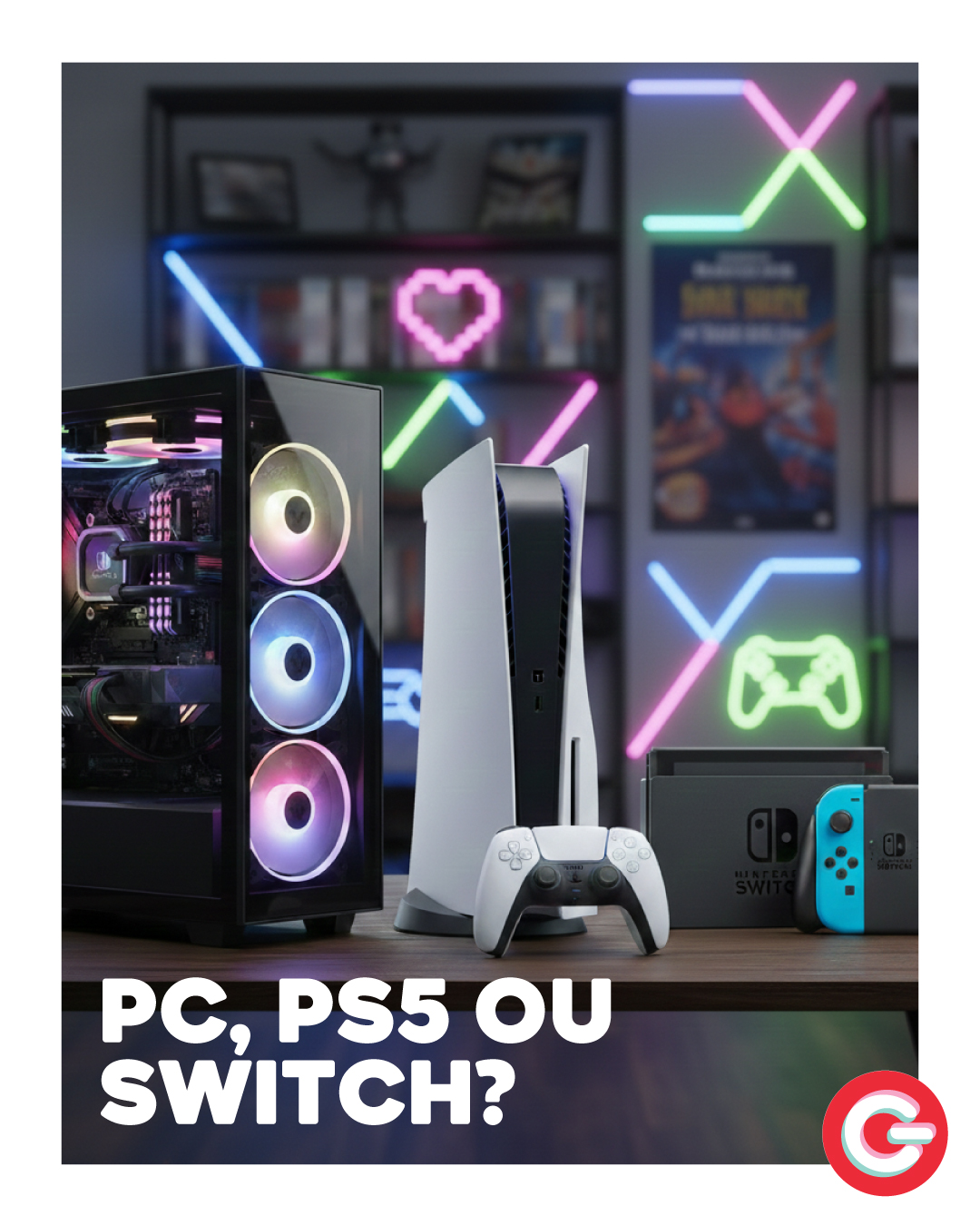 May be an image of controller, video games and text that says "۱١۵ 3 မျုးခဲ Yos PC, PS5 ου SWITCH?"