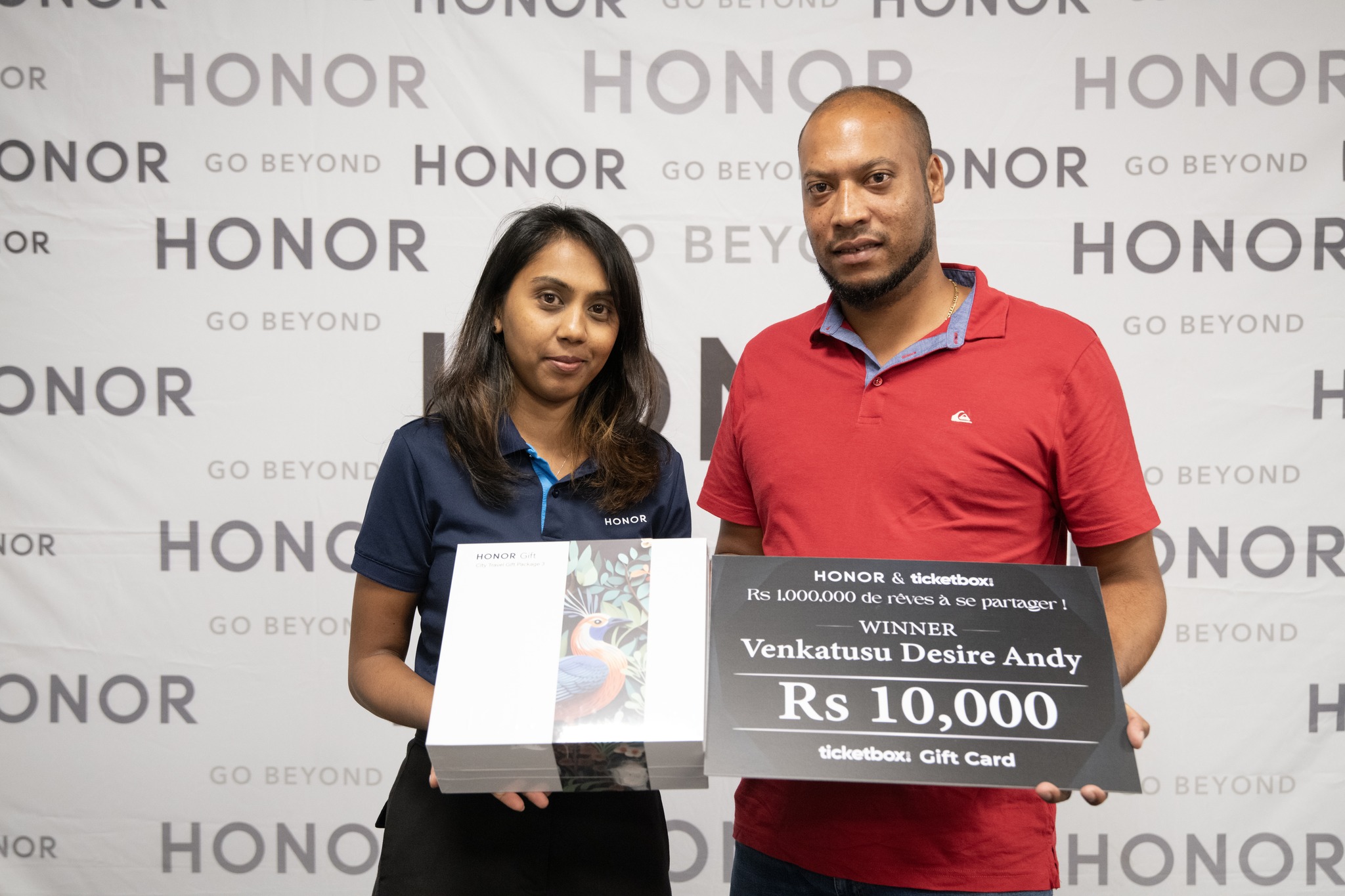 May be an image of smiling and text that says "OR OR TNN ETVND TVI HONOR HONOD HONOR ONOR GO BEYOND HONOR GO BEYO NOR GO BEYOND HONOR HONOR GO BEYOND GO BEYOND BEY ONOR GO BEYOND OR HONOR HONDM HONO H GO GOBEYO BEYO ONOR BEYOND HONOR & ticketboxs Rs 10...