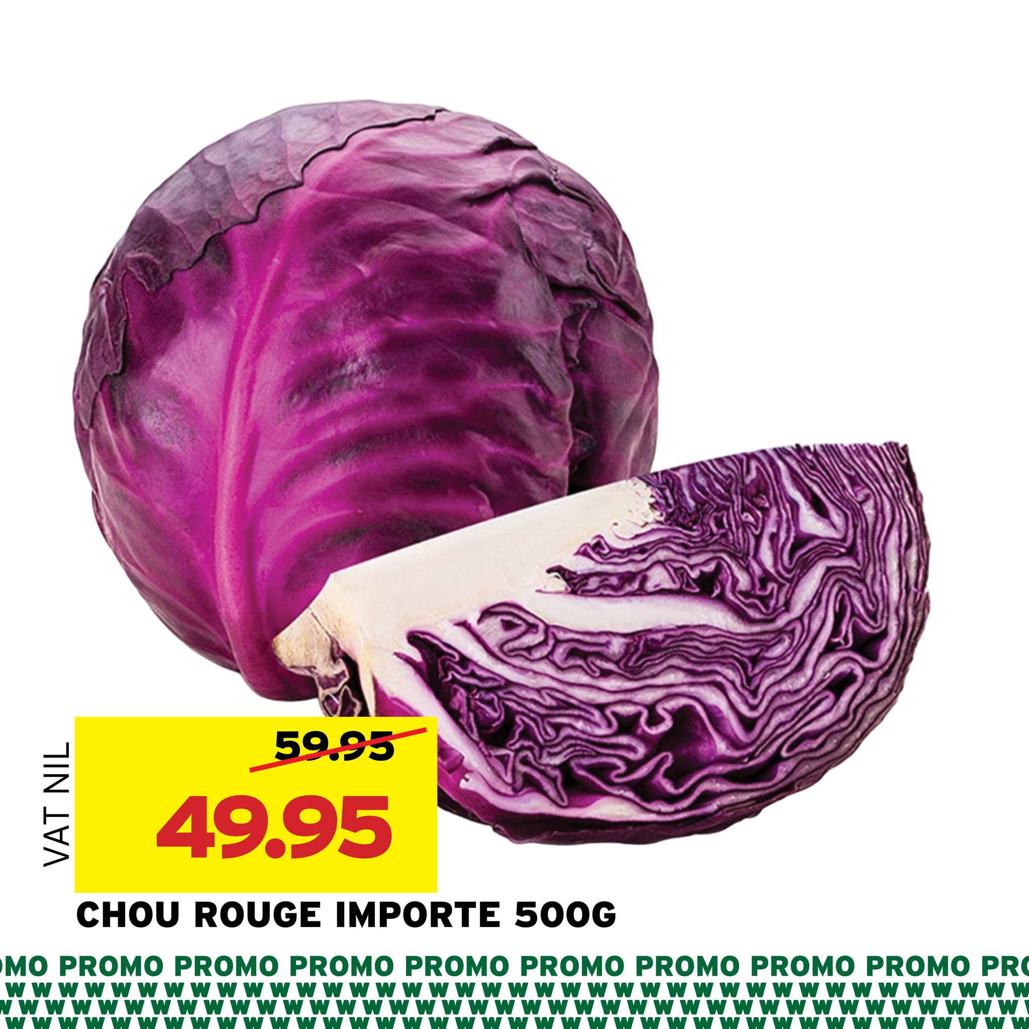 May be an image of text that says "MALI グ I 59.95 49.95 cHυ ROUGE IMPORTE 500G M PROMO PROMO PROMO wW PROMO PROMO PROMO PROMO PROMO PR"