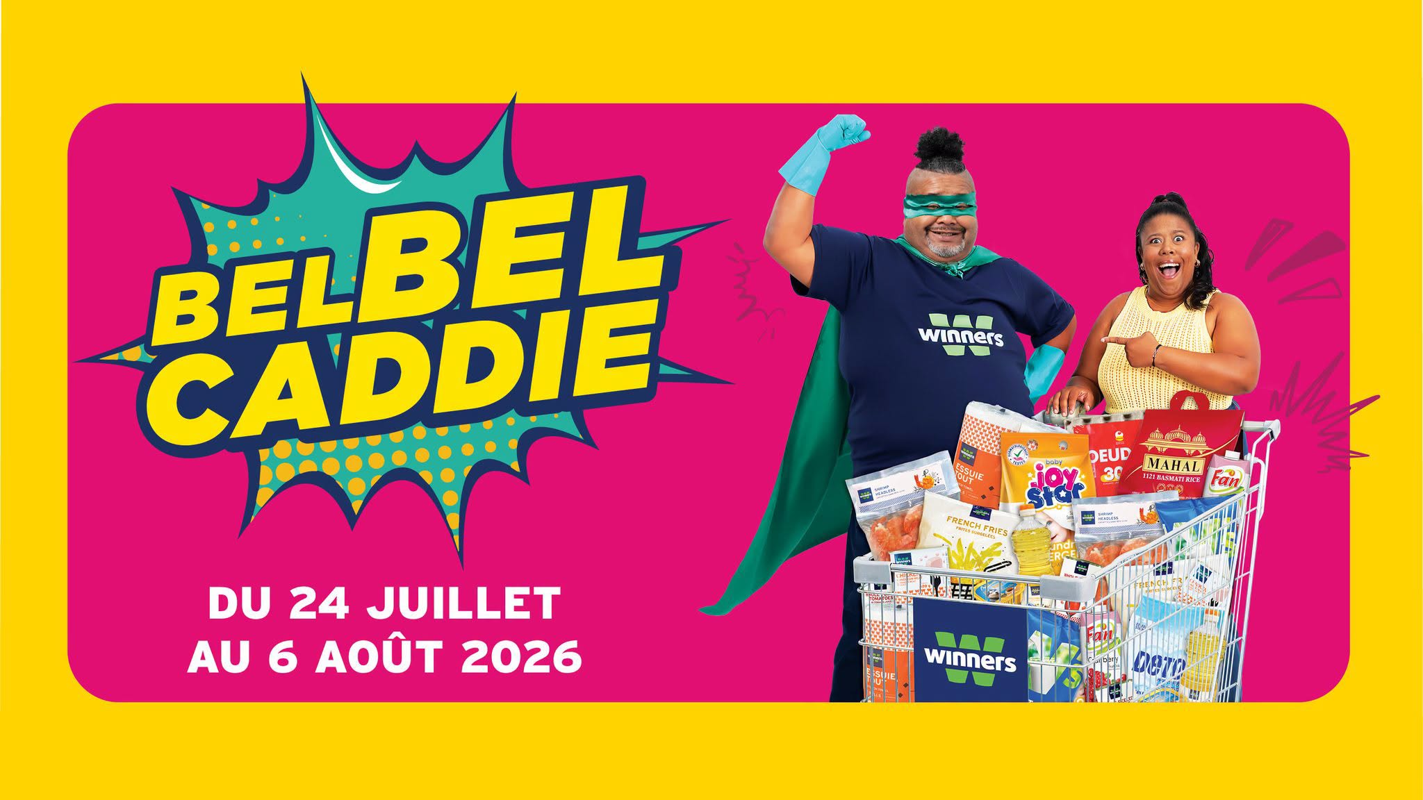 May be pop art of text that says "WI Winners winners ers BELBEL CADDIE DEUD MAHAr 30 매포수대I전대 DU 24 JUILLET AU 6 AOÚT 2026 Winners Dera"